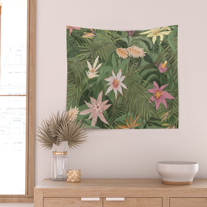 Tropical Flora Wall Tapestry Gallery Image 2