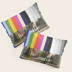 Garage Sale Painting of Peasants with Color Bars Pillow Sham Gallery Image 3