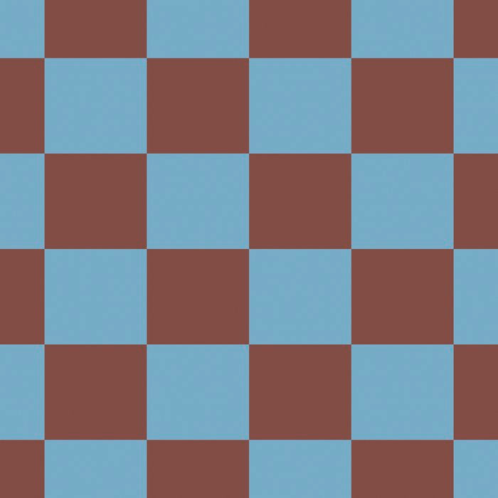 Checkerboard  Retro Mahogany Brown Air Blue Coffee Mug Gallery Image 2