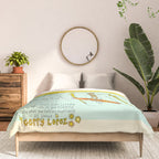surf legend gerry lopez lightning bolt retro surf art by surfy birdy Comforter Gallery Image 3