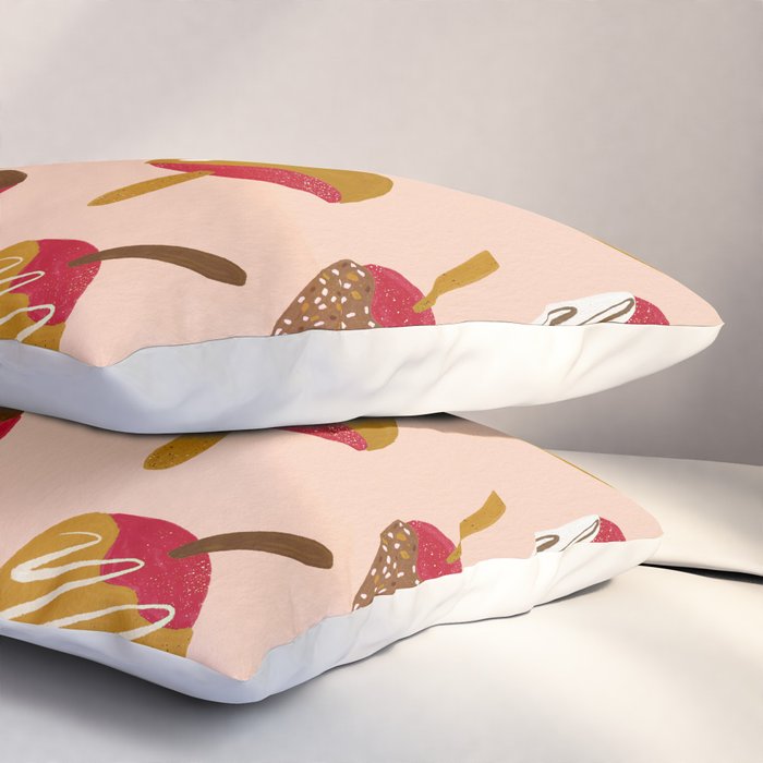 Caramel Apples - Red Pillow Sham Gallery Image 3