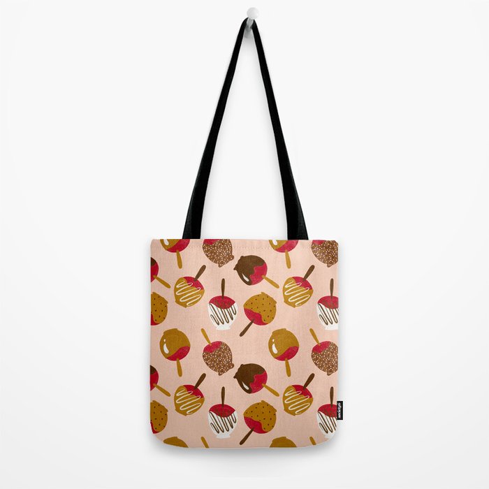 Caramel Apples - Red Tote Bag Gallery Image 2