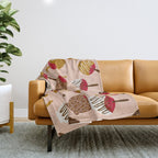 Caramel Apples - Red Throw Blanket Gallery Image 1