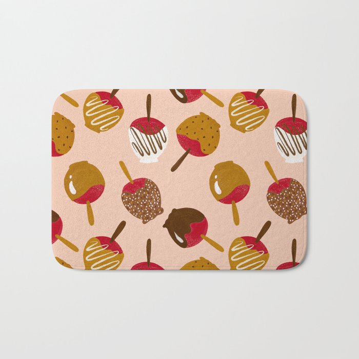 Caramel Apples - Red Bath Mat Gallery Image 1