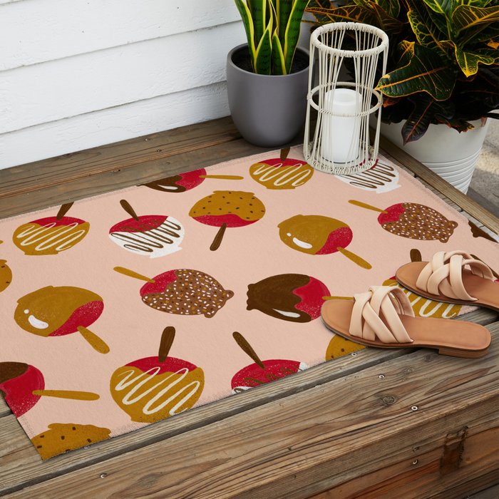 Caramel Apples - Red Outdoor Rug Gallery Image 2