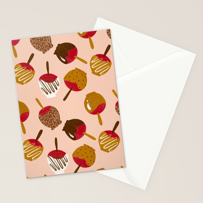 Caramel Apples - Red Stationery Card Gallery Image 2