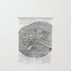 Shenandoah National Park, Oak - Tree ring ink woodblock print  Wall Hanging Gallery Image 1