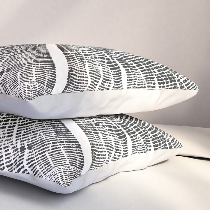 Shenandoah National Park, Oak - Tree ring ink woodblock print  Pillow Sham Gallery Image 3