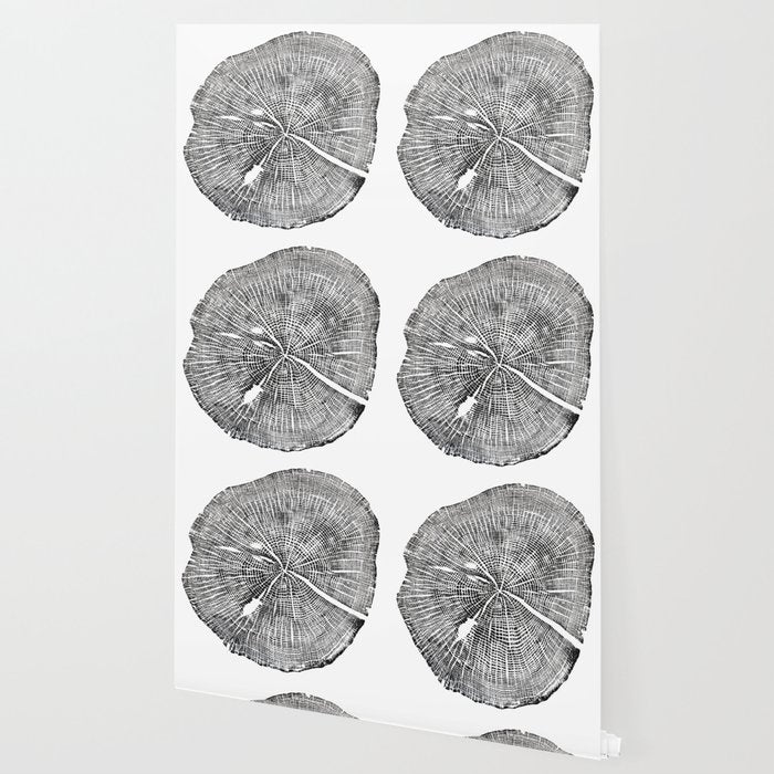 Shenandoah National Park, Oak - Tree ring ink woodblock print  Wallpaper Gallery Image 2