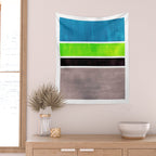 Lime Turquoise Coldfield Wall Tapestry Gallery Image 2