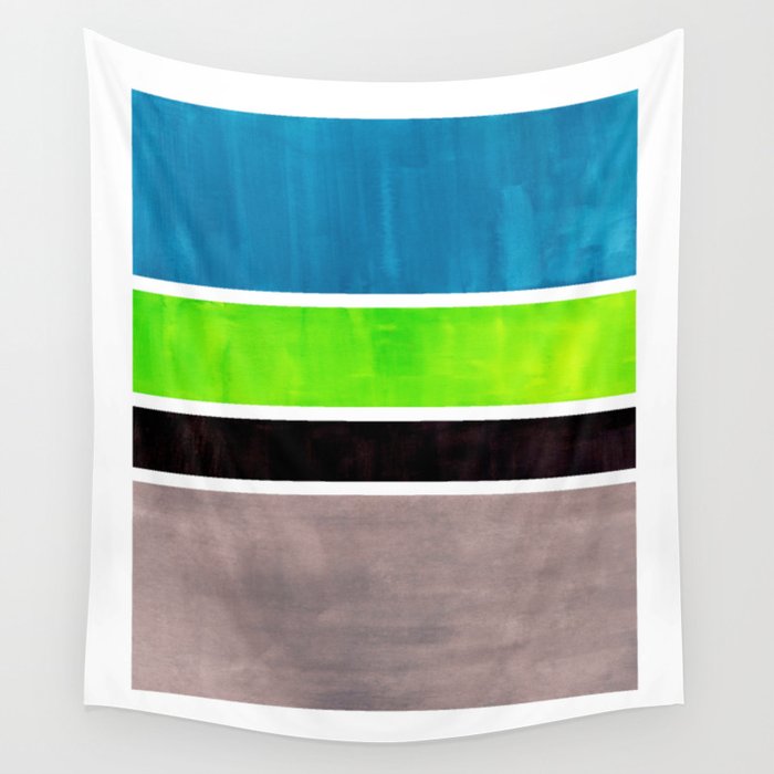 Lime Turquoise Coldfield Wall Tapestry Gallery Image 4