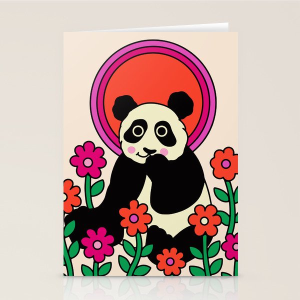 Panda Kisses Stationery Card Gallery Image 2