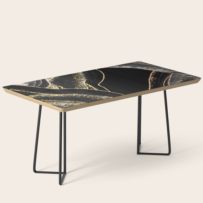 Black Night Glamour Marble Landscape Coffee Table Gallery Image 1