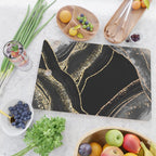 Black Night Glamour Marble Landscape Cutting Board Gallery Image 2