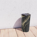 Black Night Glamour Marble Landscape Travel Mug Gallery Image 4