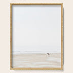 The lone surfer | fine art surf beach photography | Wanderlust at the ocean Serving Tray Gallery Image 1