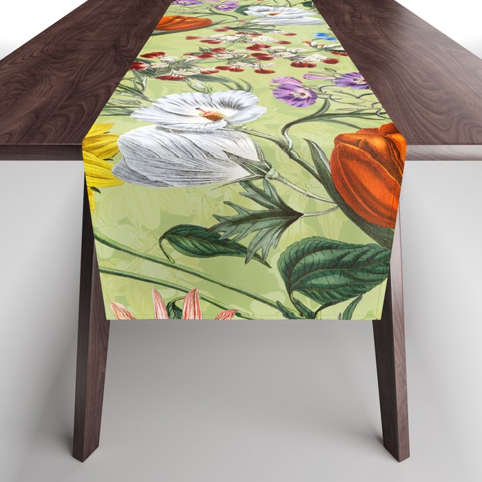 Vintage Floral Garden Table Runner Gallery Image 1