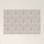 Vintage Bohemian Floral in Pink Welcome Mat Gallery Image 1