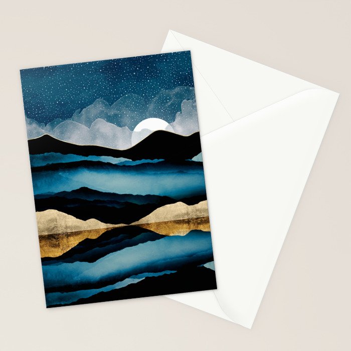 Midnight Mountain Stationery Card Gallery Image 2