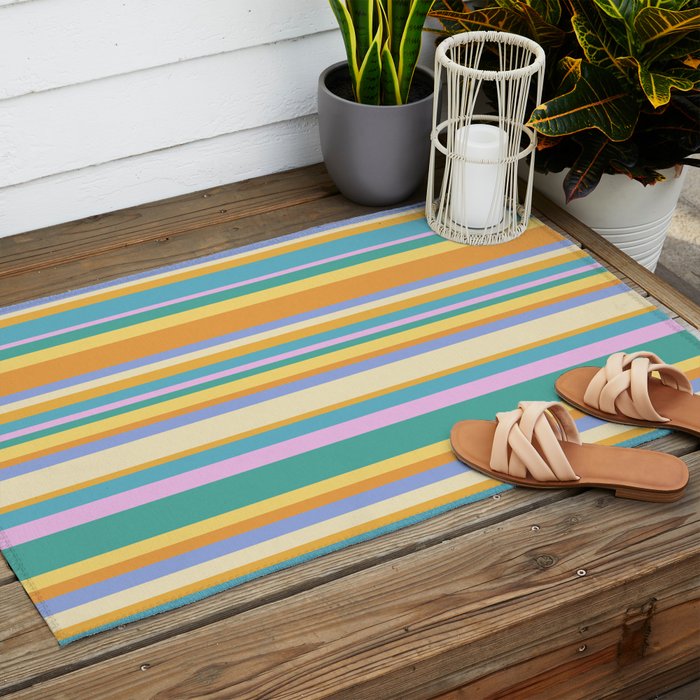 Classic Stripes XXIV - 90s Summer Outdoor Rug Gallery Image 2