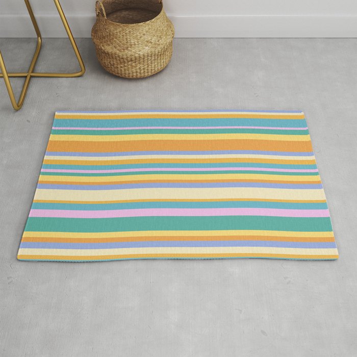 Classic Stripes XXIV - 90s Summer Rug Gallery Image 1