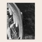 Kiss of Death, grave headstone winged angel of death marble sculpture and man Barcelona, Spain  Notebook Gallery Image 4