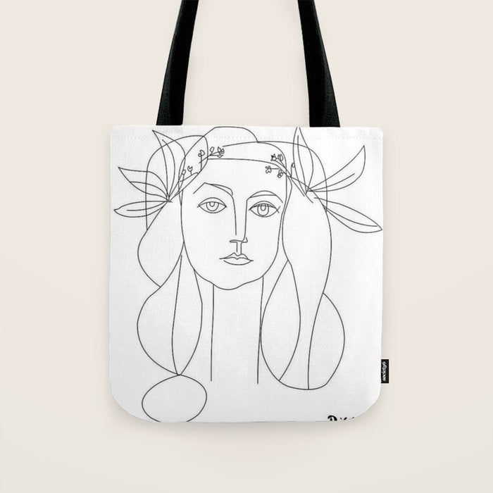 War and Peace by Pablo Picasso Tote Bag Gallery Image 1