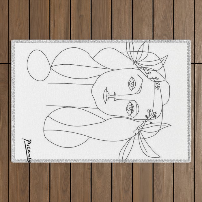 War and Peace by Pablo Picasso Outdoor Rug Gallery Image 1