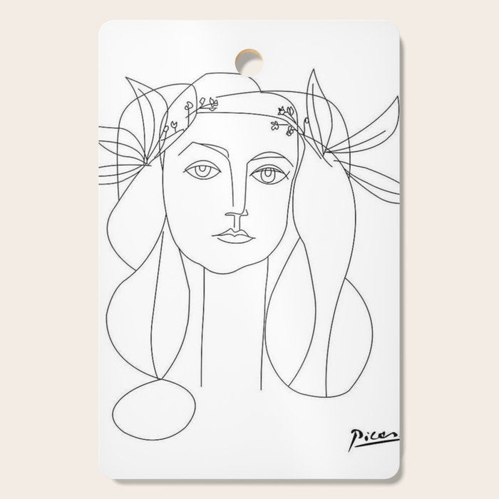 War and Peace by Pablo Picasso Cutting Board Gallery Image 1