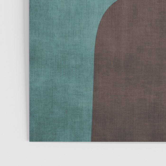 Modern Abstract Artwork Yellow Teal Pink Poster Gallery Image 3