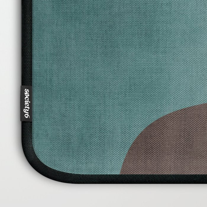 Modern Abstract Artwork Yellow Teal Pink Laptop Sleeve Gallery Image 3