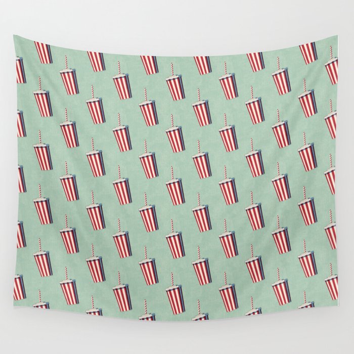 FAST FOOD / Softdrink - pattern Wall Tapestry Gallery Image 1