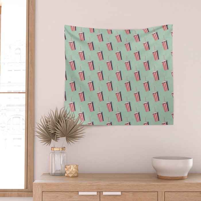 FAST FOOD / Softdrink - pattern Wall Tapestry Gallery Image 2