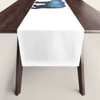 Forest Bear Silhouette Watercolor Galaxy Table Runner Gallery Image 1