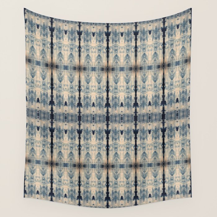 Vintage Shibori Eight Wall Tapestry Gallery Image 1