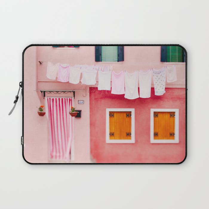 Laundry Day in Burano Italy Laptop Sleeve Gallery Image 1