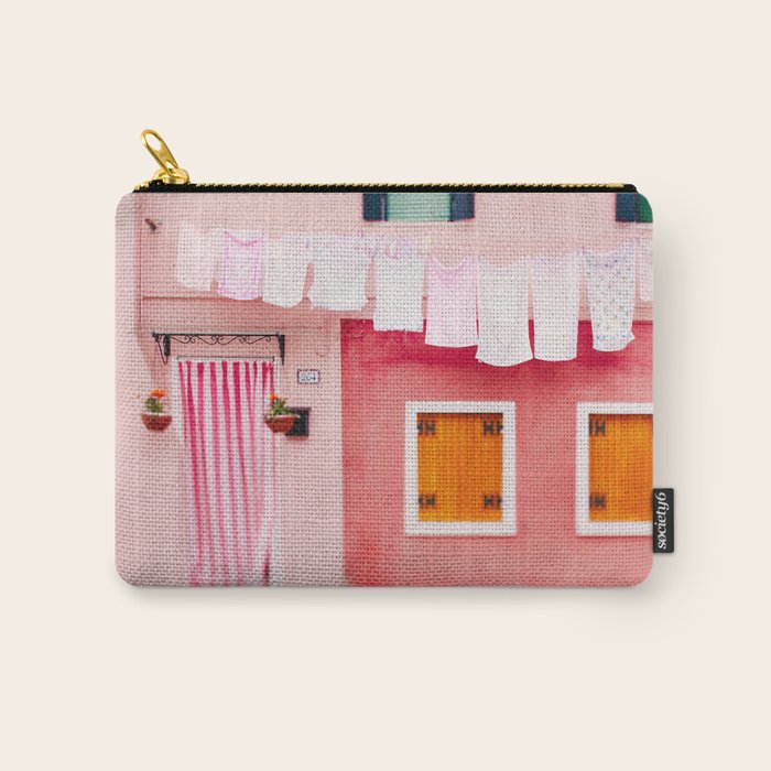 Laundry Day in Burano Italy Carry All Pouch Gallery Image 1