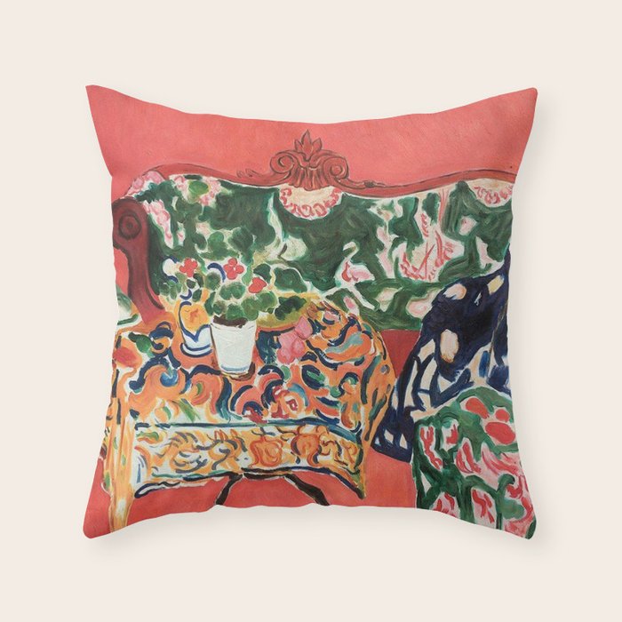 Seville Still Life by Henri Matisse Throw Pillow Gallery Image 6