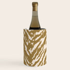 Neutral Zebra Pattern Beige and Cream Wine Chiller Gallery Image 2