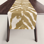 Neutral Zebra Pattern Beige and Cream Table Runner Gallery Image 1