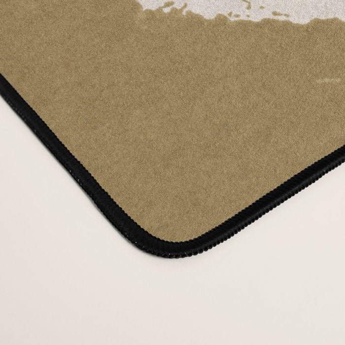 Neutral Zebra Pattern Beige and Cream Desk Mat Gallery Image 4