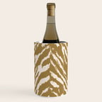 Neutral Zebra Pattern Beige and Cream Wine Chiller Gallery Image 1