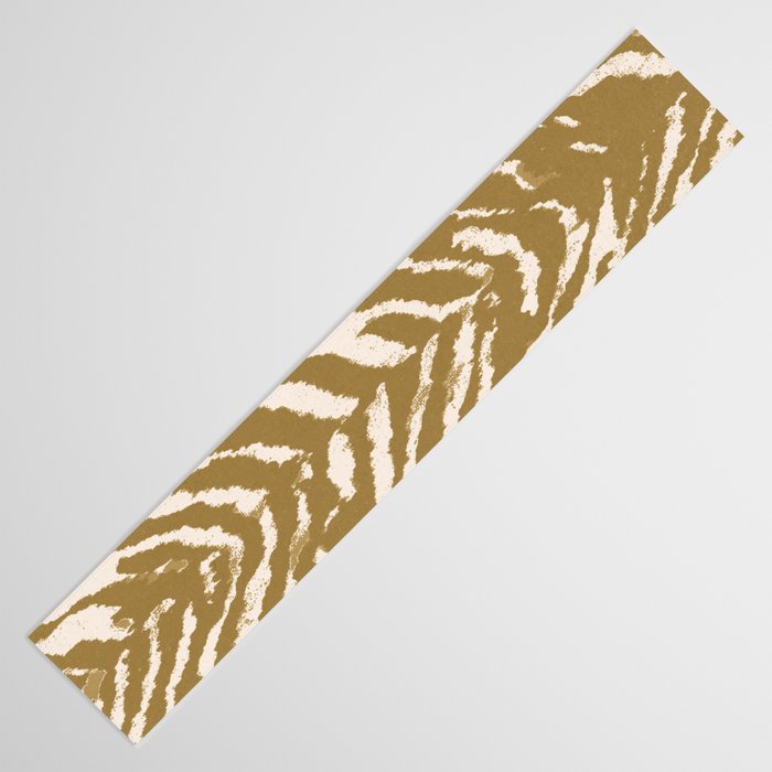 Neutral Zebra Pattern Beige and Cream Table Runner Gallery Image 3