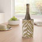 Neutral Zebra Pattern Beige and Cream Wine Chiller Gallery Image 4