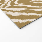 Neutral Zebra Pattern Beige and Cream Welcome Mat Gallery Image 2
