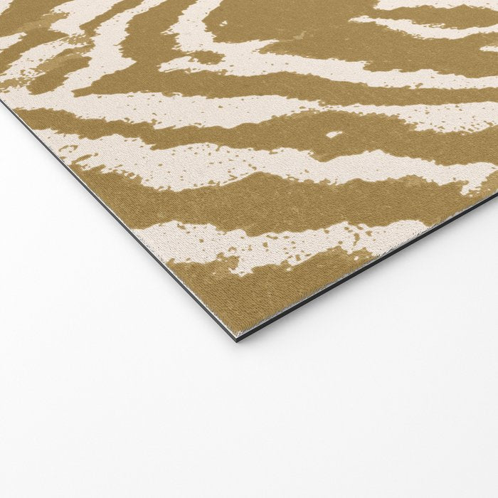 Neutral Zebra Pattern Beige and Cream Welcome Mat Gallery Image 2