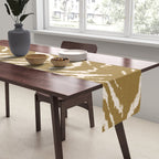 Neutral Zebra Pattern Beige and Cream Table Runner Gallery Image 2