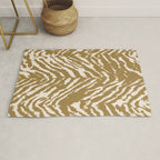 Neutral Zebra Pattern Beige and Cream Rug Gallery Image 1