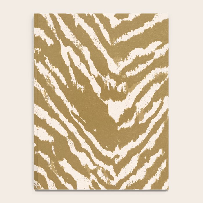 Neutral Zebra Pattern Beige and Cream Notebook Gallery Image 4