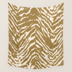 Neutral Zebra Pattern Beige and Cream Wall Tapestry Gallery Image 4
